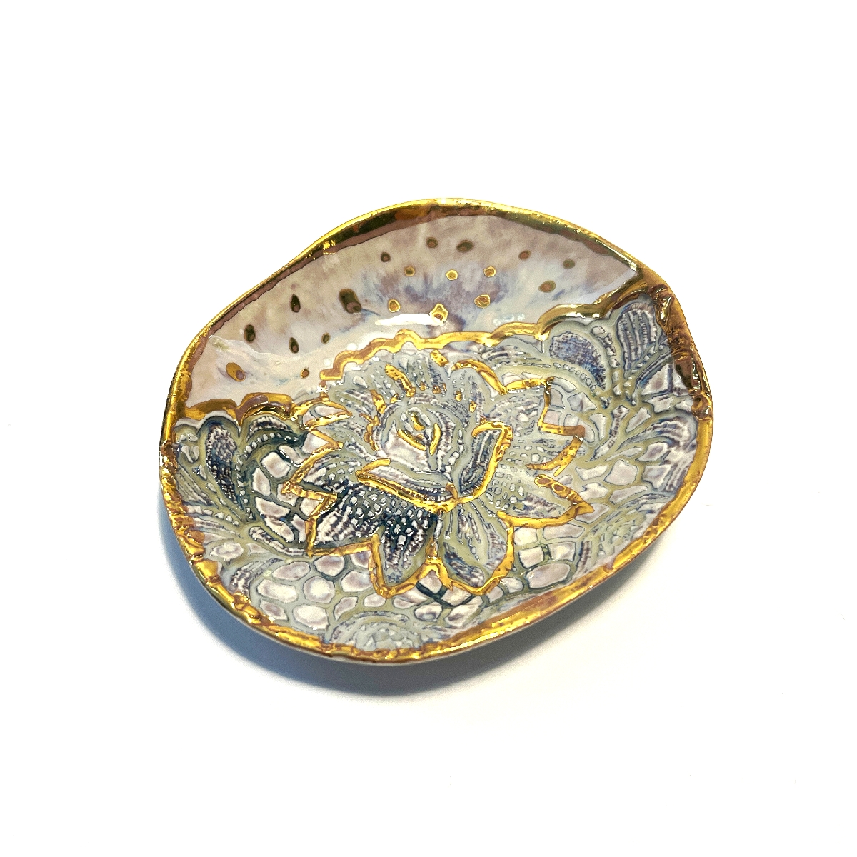 Jewellery plate "Pearl Lotus"