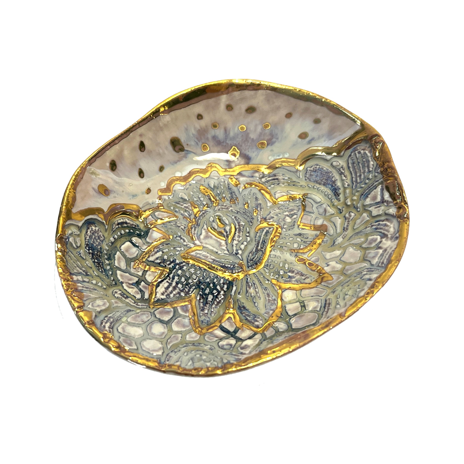 Jewellery plate "Pearl Lotus"